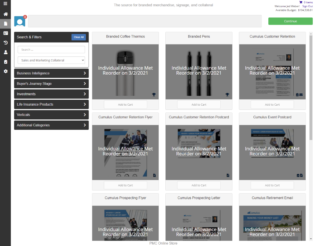 PMC Rate Limits Single Rate Limit applied to multiple Assets